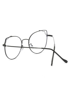 Cat Eye Metal Frame Glasses