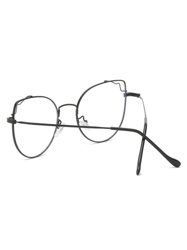 Cat Eye Metal Frame Glasses