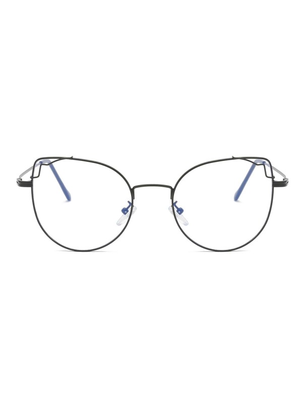 Cat Eye Metal Frame Glasses