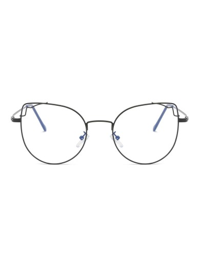 Cat Eye Metal Frame Glasses