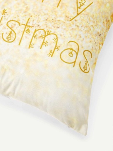 غطاء وسادة بطبعة عيد الميلاد قطعة واحدة
