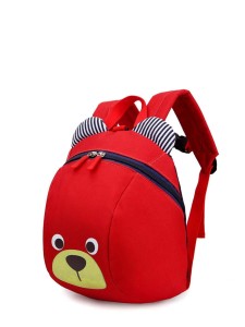 Girls Bear Design Canvas Backpack