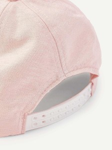 Girls Faux Pearl & Embroidery Decor Baseball Cap