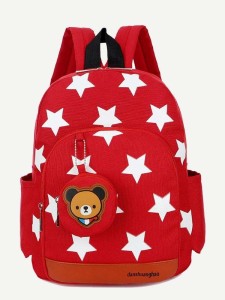 Kids Star Print Nylon Backpack