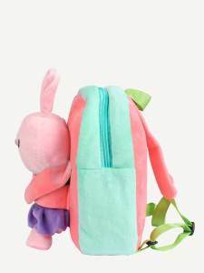 Kids Random Zipper Detachable Rabbit Design Backpack