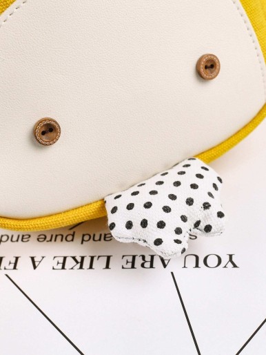 Kids Cattle Design Polka Dot Detail Backpack