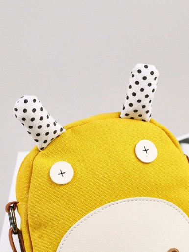 Kids Cattle Design Polka Dot Detail Backpack