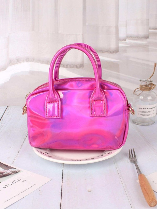 Kids Neon Pink Satchel Bag