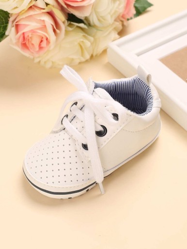 Baby Boy Lace-up Front Sneakers