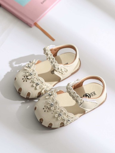 Toddler Girls Flower Decor Sandals