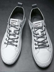 Men Stitch Detail Low Top Sneakers