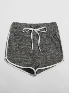 SHEIN Knot Front Dolphin Shorts