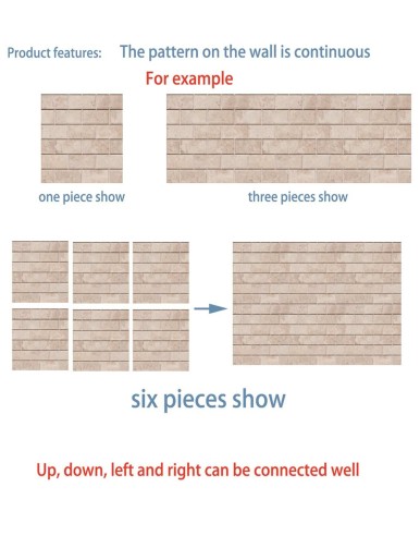 Brick Pattern Wall Sticker