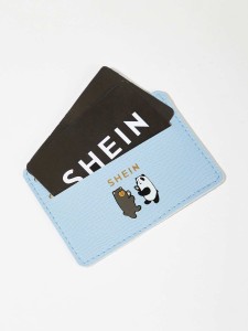 SHEIN Panda Print Card Case