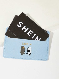 SHEIN Panda Print Card Case