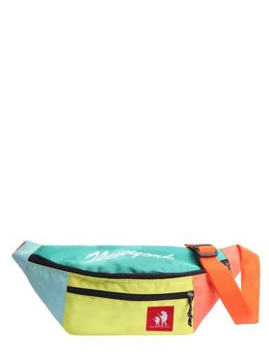 Color Block Nylon Fanny Pack