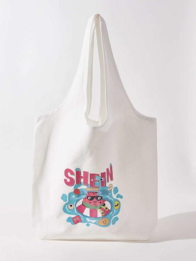 SHEIN Summer Vacation Mode Tote Bag