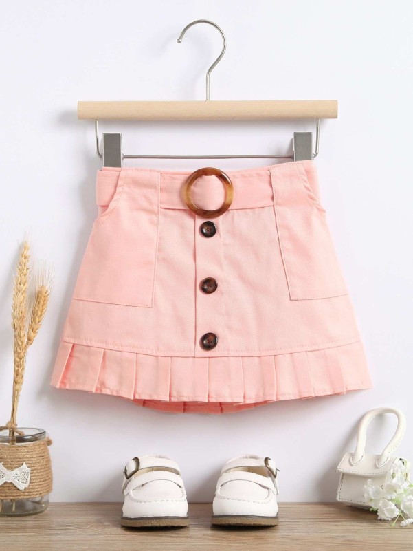 Button down skirt top for toddler