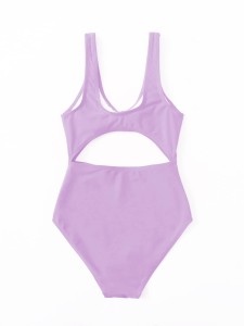 Girls Cut Out One Piece Swimsuit