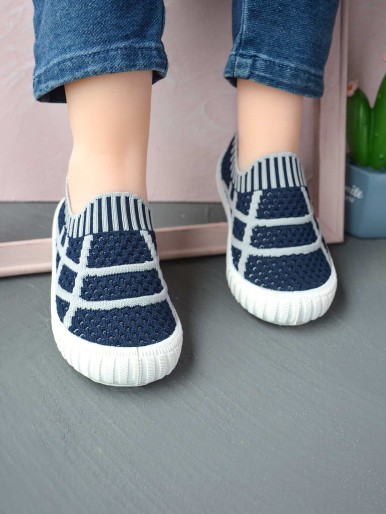 Toddler Boys Slip On Knit Sneakers