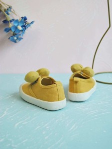 Toddler Girls Bow Decor Canvas Shoes