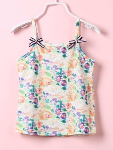 Toddler Girls Floral Bow Front Cami Top