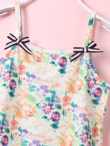 Toddler Girls Floral Bow Front Cami Top