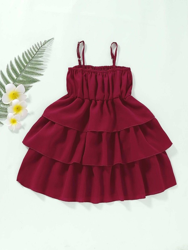 Toddler Girls Tiered Layer Slip Dress