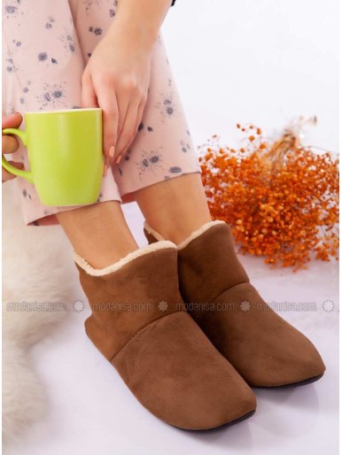 Boot Brown Home Shoes
