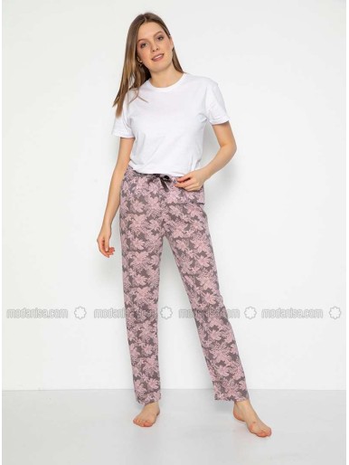 Floral Print Pyjama Bottom Lilac(pants only)