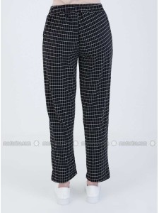 Black Checkered Pants