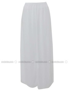 White Unlined Skirt