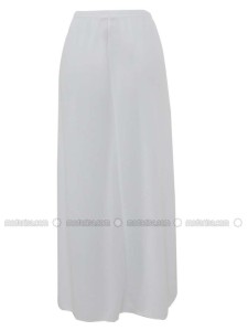 White Unlined Skirt