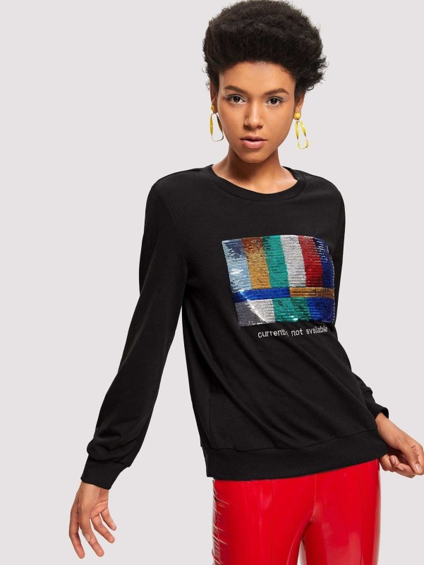 Mixed Print Sweatshirt