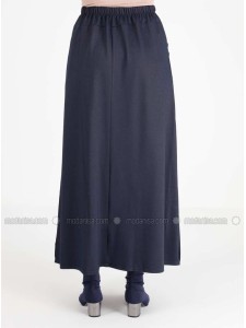 Navy Blue Plus Size Skirt