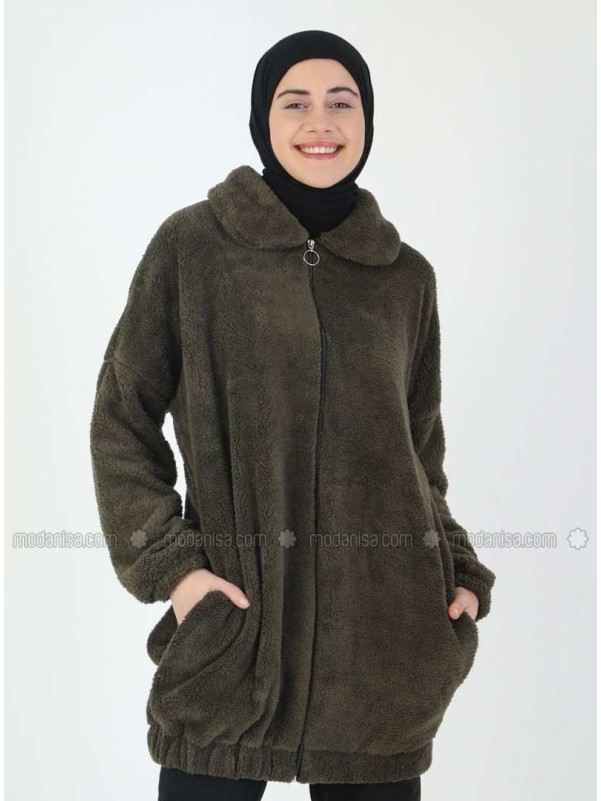 Khaki Unlined Puffer Jackets