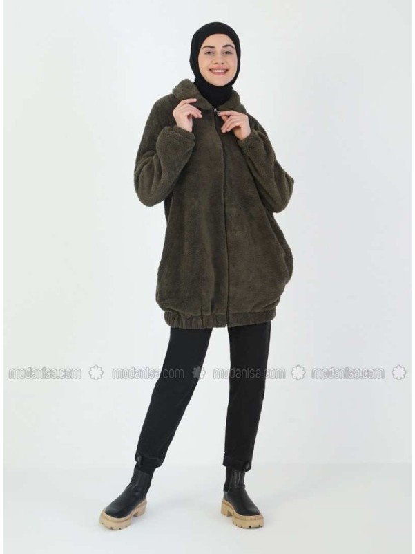 Khaki Unlined Puffer Jackets