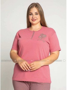 Rose Multi Plus Size Pyjamas