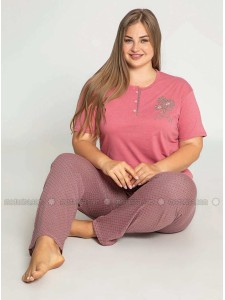 Rose Multi Plus Size Pyjamas