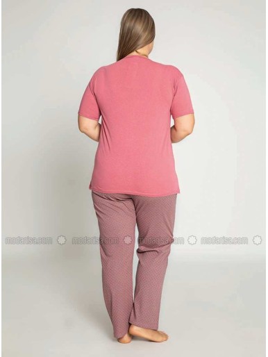 Rose Multi Plus Size Pyjamas