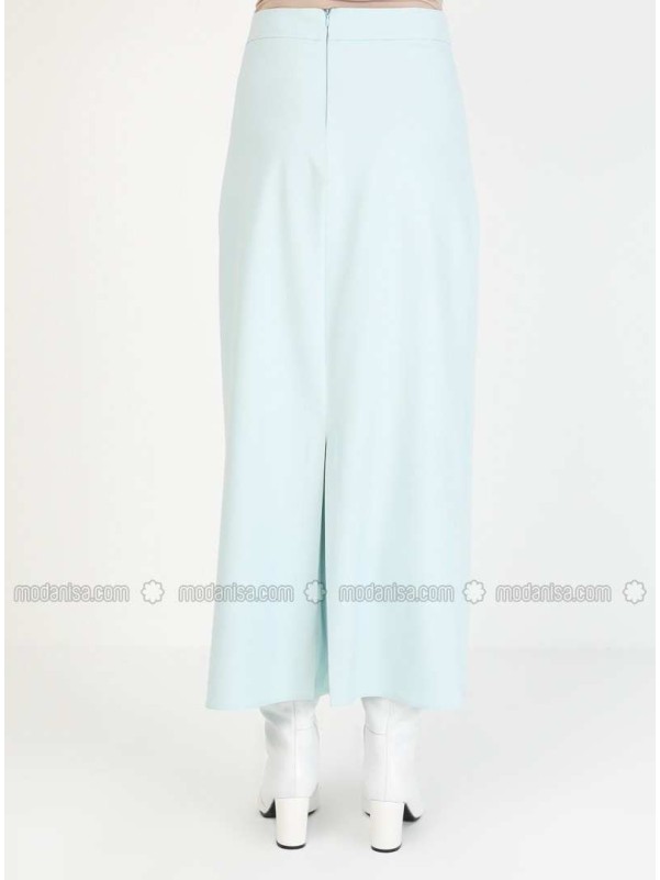 Sea-green Unlined Skirt