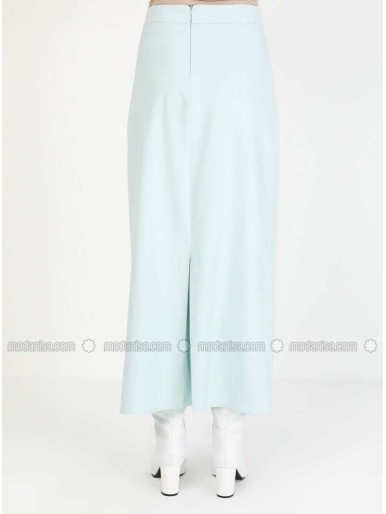 Sea-green Unlined Skirt