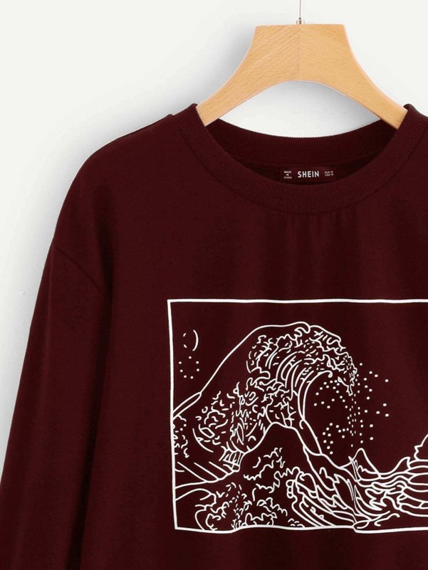 Graphic Print Sweatshirt