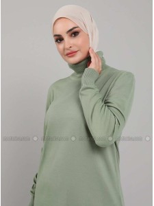 light green Crew neck Jumper Tavin