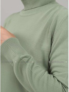 light green Crew neck Jumper Tavin