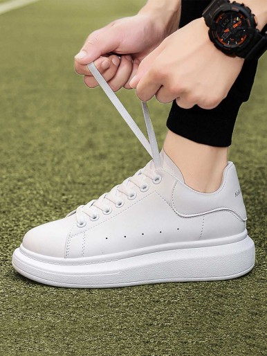 Lace-up leather Panel Trainers