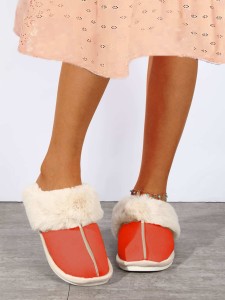 Women's indoor slippers orange