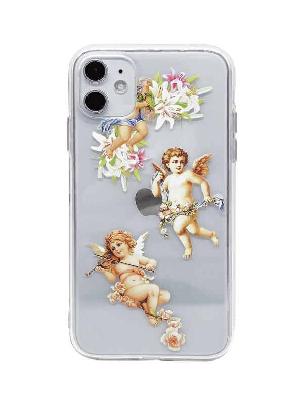 1pc Angel Clear Case Compatible With iPhone