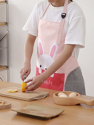 1pc Cartoon Graphic Apron