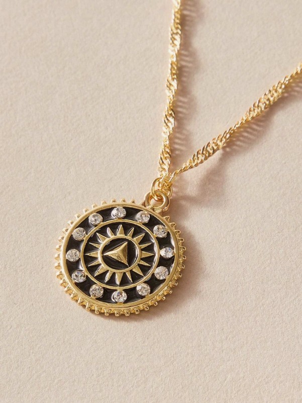 1pc Coin Charm Layered Necklace